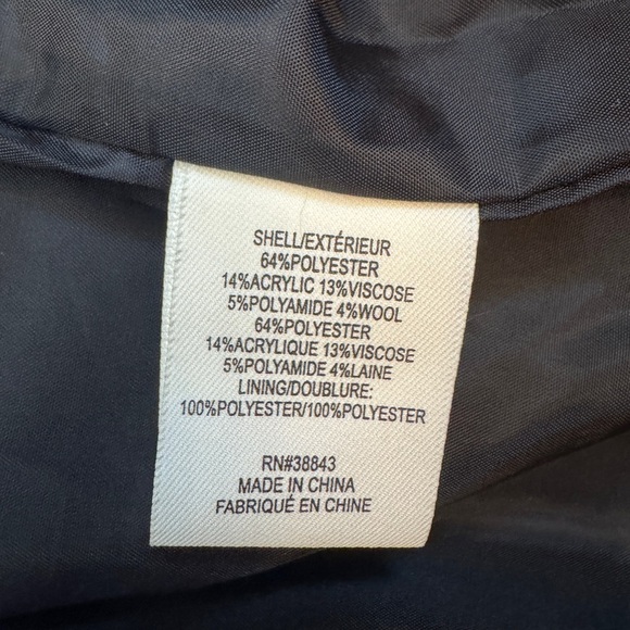 Maralyn & Me Plaid Single Breasted Reefer PEACOAT Juniors L - Picture 4 of 4